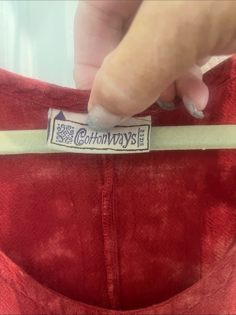 Cottonways Red hi-lo dress